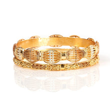 Load image into Gallery viewer, INTRICATE GOLD PLATED  BANGLE SET
