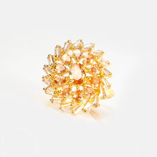 Load image into Gallery viewer, 1 Ct Midnight Flower Bridal Ring
