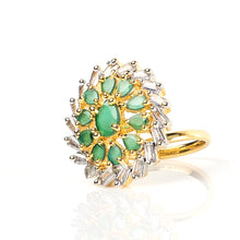 Load image into Gallery viewer, 1 Ct Midnight Flower Bridal Ring
