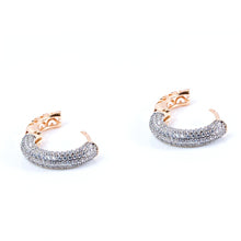 Load image into Gallery viewer, Large Diamond Hoop Encrusted Earring (25mm)
