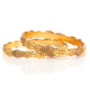 FLORAL GOLD PLATED BANGLE SET