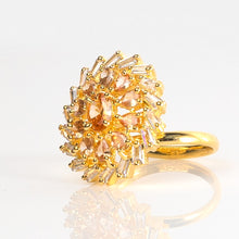 Load image into Gallery viewer, 1 Ct Midnight Flower Bridal Ring
