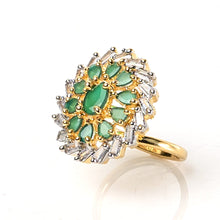 Load image into Gallery viewer, 1 Ct Midnight Flower Bridal Ring
