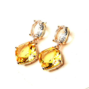 Yellow Pearl Earring (28 mm)