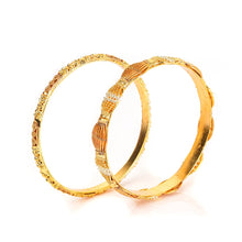 Load image into Gallery viewer, INTRICATE GOLD PLATED  BANGLE SET
