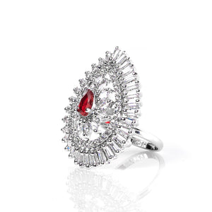 1 Ct Bridal Eternity Ring (Red)