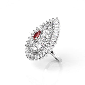 1 Ct Bridal Eternity Ring (Red)