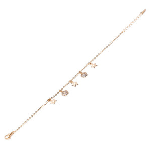 Star Link Chain Bracelet (Copper)