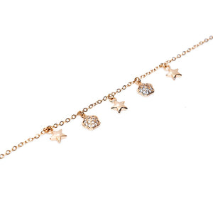 Star Link Chain Bracelet (Copper)