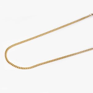 3MM Cuban Link Chain Gold Plated (19 inch)