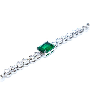 Green diamond Illusion Bracelet