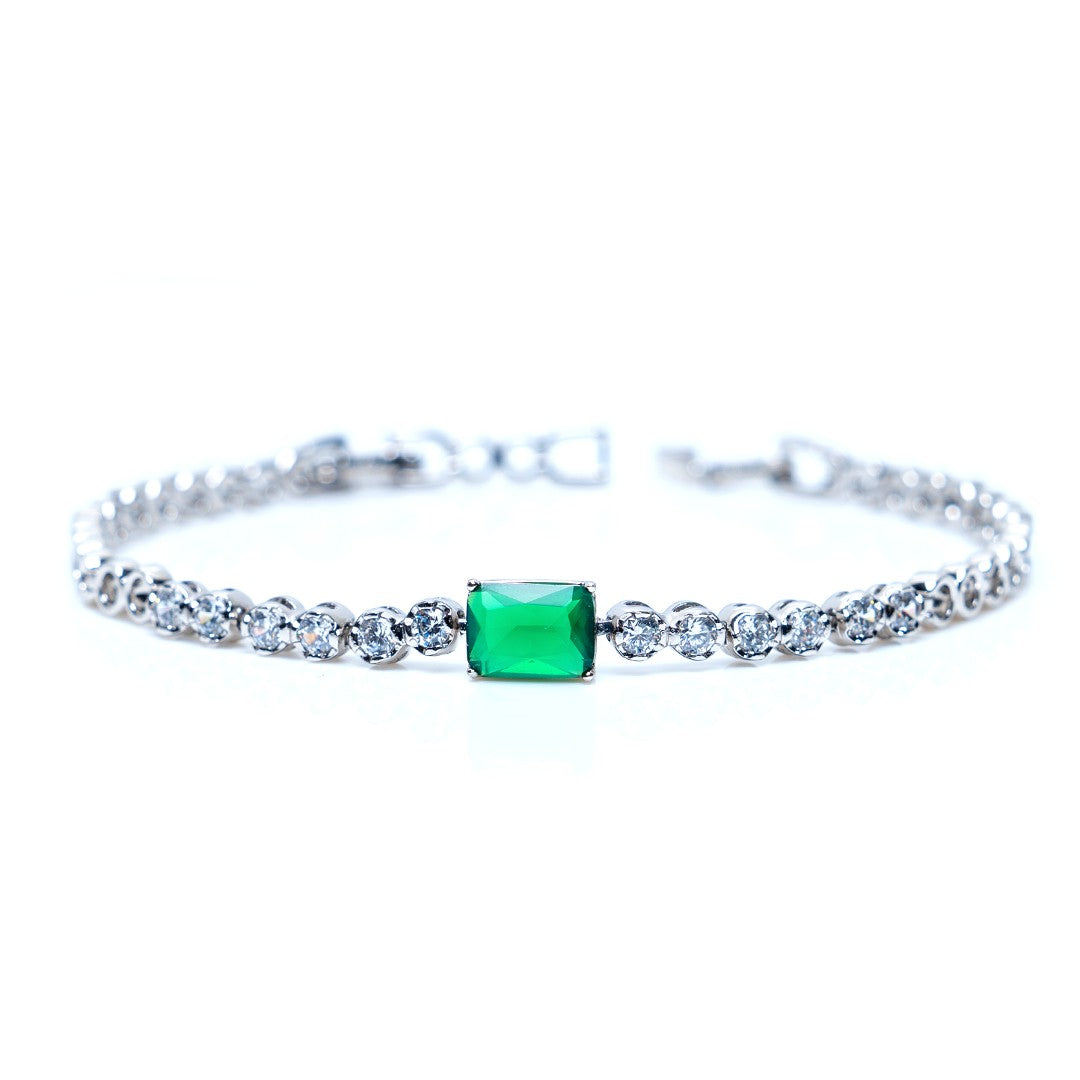 Green diamond Illusion Bracelet