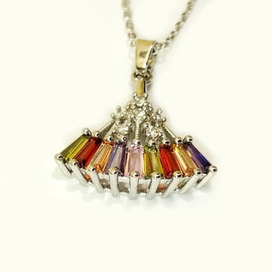 Rainbow Color Necklace Set