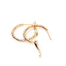 Load image into Gallery viewer, Gold Plated Twisted Wire Earrings (Copper)
