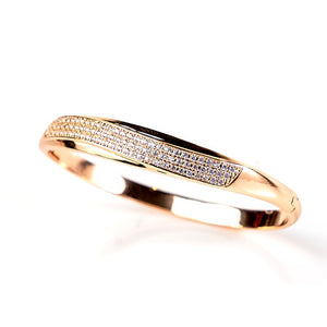 Baguette Diamond Copper Bangle