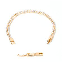 Load image into Gallery viewer, Double Strand Diamond Bracelet (Copper)
