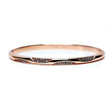 Load image into Gallery viewer, Brass Gold Plated Cubic Zircon Bangle (Openable)
