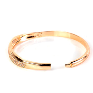 Baguette Diamond Copper Bangle