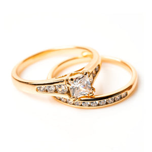 Eternal Diamond Cushion Cut Ring (Brass)