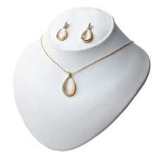 Load image into Gallery viewer, Gold Dust Stone Necklace Set (Brass)
