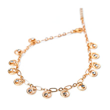 Load image into Gallery viewer, Emerald Stone Anklet (Copper)
