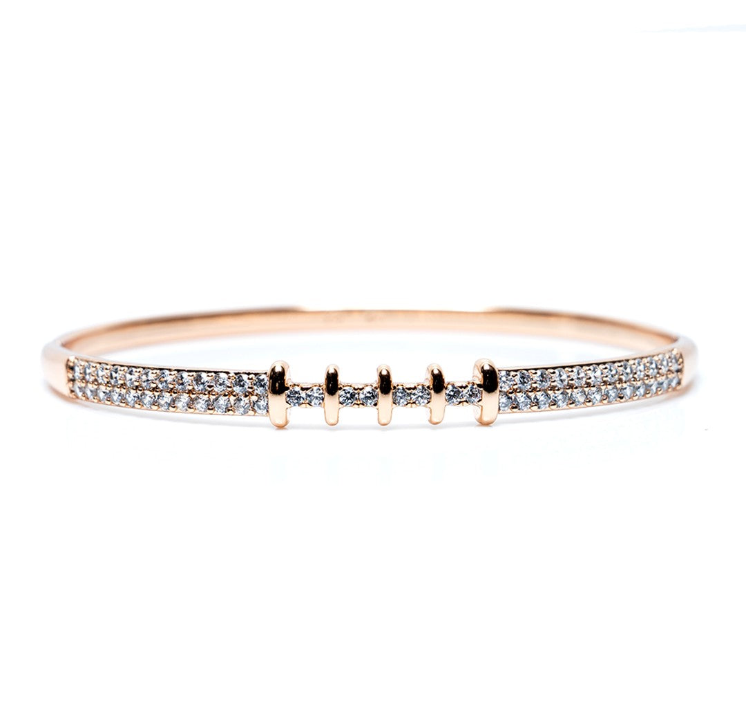 Gemstone Studded Copper Bangle