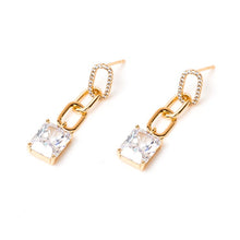 Load image into Gallery viewer, Cleto Diamond Drop Earring (28mm)
