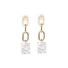 Load image into Gallery viewer, Cleto Diamond Drop Earring (28mm)
