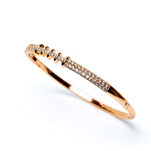 Gemstone Studded Copper Bangle