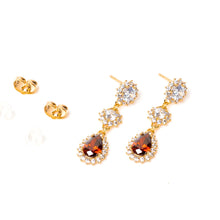 Load image into Gallery viewer, Red Quartz Earring (33mm)
