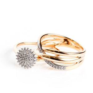 Bouquet Double Ring (Brass)