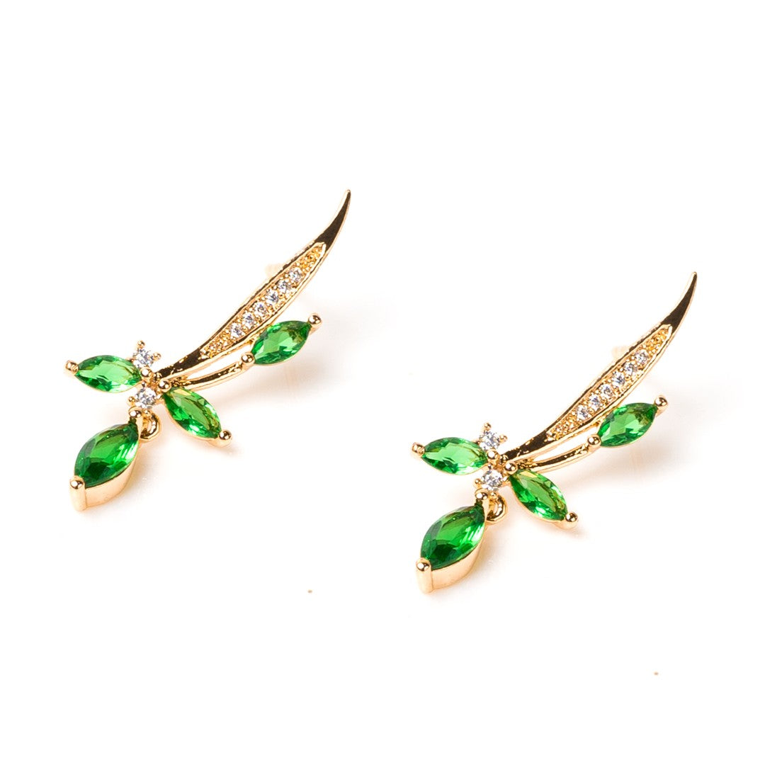 Green Petal Earring (28mm)