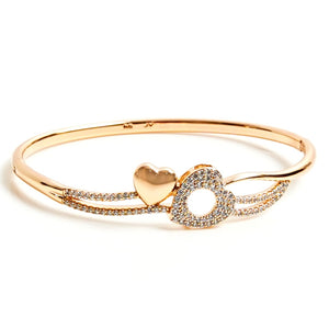 Heart Motif Bangle (Copper)