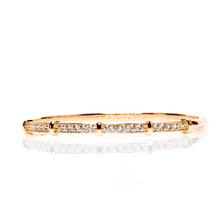 Load image into Gallery viewer, Diamond Gold Plated Bangle (Copper) Size DO (2.4)
