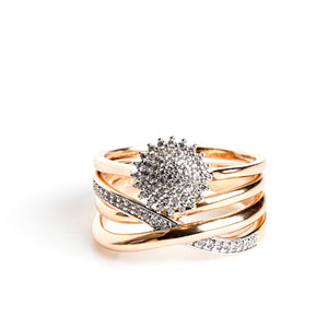 Bouquet Double Ring (Brass)