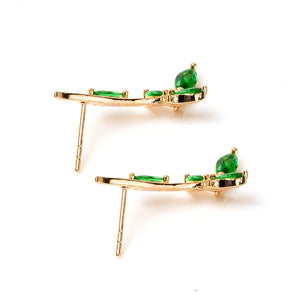 Green Petal Earring (28mm)