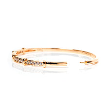 Load image into Gallery viewer, Diamond Gold Plated Bangle (Copper) Size DO (2.4)
