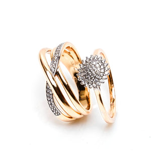 Bouquet Double Ring (Brass)