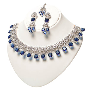 Blue Stone Aristocratic Bridal Set