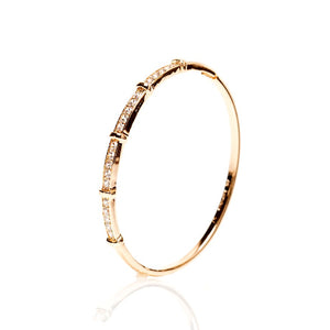 Diamond Gold Plated Bangle (Copper) Size DO (2.4)