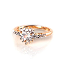 Load image into Gallery viewer, Diamond Studded Heart Ring
