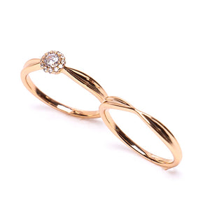 Vintage double Ring (Brass)