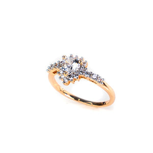 Diamond Studded Heart Ring