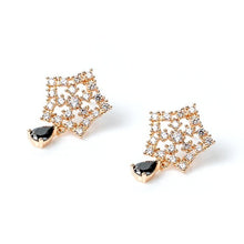 Load image into Gallery viewer, Diamond Studded Star Earring (23mm)
