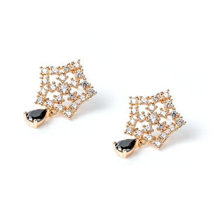 Diamond Studded Star Earring (23mm)