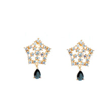 Load image into Gallery viewer, Diamond Studded Star Earring (23mm)
