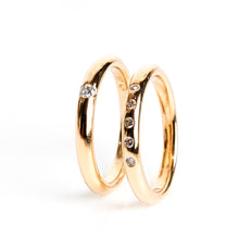 Load image into Gallery viewer, Diamond Studded Double Band Ring (Ring)
