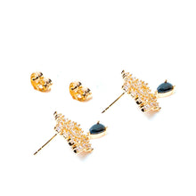 Load image into Gallery viewer, Diamond Studded Star Earring (23mm)
