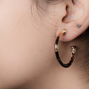 Large Gold Plated Hoop Earcuffs (35mm)