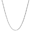 Trendy Thin Silver Rice 19 inch Chain